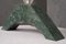 Indische Tischlampe aus grünem Marmor & Muranoglas, 2000er 3