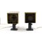 Cube Brass Wall Lamps by Björn Svensson, 1970s, Set of 2 8