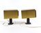 Cube Brass Wall Lamps by Björn Svensson, 1970s, Set of 2 1