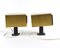 Cube Brass Wall Lamps by Björn Svensson, 1970s, Set of 2, Image 1