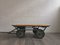 Industrial Belgian Coffee Table with Wheels, 1960s, Image 7