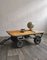 Industrial Belgian Coffee Table with Wheels, 1960s 4