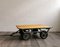 Industrial Belgian Coffee Table with Wheels, 1960s, Image 9