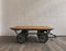 Industrial Belgian Coffee Table with Wheels, 1960s, Image 1