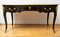 Napoleon III Style Flat Desk in Blackened Wood & Bronze from Maison Gouffé, Image 10