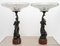 Patinated Bronze Centerpieces with Red Griotte de Campan Marble Bases, 19th Century, Set of 2, Image 2