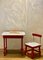 Italian Asylum Desk with Chair, 1950s, Set of 2, Image 7