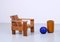 Set of Pine Crate Wood Children's Chairs in the style of Gerrit Rietveld, 1980s, Image 3