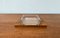 Mid-Century Danish Teak Tray with Glass, 1960s, Set of 2 8