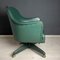 Chaise de Bureau Pivotante Verte Mid-Century attribuée à Umberto Mascagni, Italie, 1950s 2