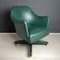 Mid-Century Swivel Green Office Chair attributed to Umberto Mascagni, Italy, 1950s 8