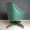 Mid-Century Swivel Green Office Chair attributed to Umberto Mascagni, Italy, 1950s 6