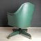 Mid-Century Swivel Green Office Chair attributed to Umberto Mascagni, Italy, 1950s 4