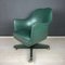 Mid-Century Swivel Green Office Chair attributed to Umberto Mascagni, Italy, 1950s 7