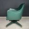 Sedia da ufficio Mid-Century verde girevole attribuita a Umberto Mascagni, Italia, anni '50, Immagine 9