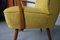 Cocktail Armchairs in Yellow, 1950s, Set of 2 5