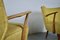 Cocktail Armchairs in Yellow, 1950s, Set of 2, Image 3