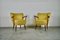 Cocktail Armchairs in Yellow, 1950s, Set of 2, Image 1