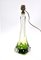 Clear & Green Table Lamp from Val Saint Lambert, Image 2