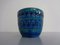 Cachepot Rimini in ceramica blu di Aldo Londi per Bitossi, Italia, anni '60, Immagine 4