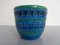 Italian Rimini Blue Ceramic Cachepot by Aldo Londi for Bitossi, 1960s, Image 1