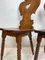 Brutalist Rustic Tiroler Carved Oak Dining Chairs, 1950s, Set of 2 13
