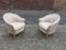 Art Deco Armchairs & 2-Seat Bench in Gilt & Wood Relacquered, 1930s, Set of 3 5
