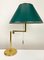 Large Brass Swing Arm Table Lamp, Germany, 1970s 8