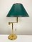 Large Brass Swing Arm Table Lamp, Germany, 1970s 3