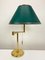 Large Brass Swing Arm Table Lamp, Germany, 1970s, Image 3