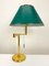 Large Brass Swing Arm Table Lamp, Germany, 1970s, Image 16