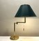 Large Brass Swing Arm Table Lamp, Germany, 1970s 4