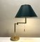 Large Brass Swing Arm Table Lamp, Germany, 1970s, Image 4