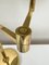 Large Brass Swing Arm Table Lamp, Germany, 1970s, Image 13