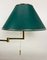 Large Brass Swing Arm Table Lamp, Germany, 1970s 11