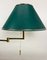 Large Brass Swing Arm Table Lamp, Germany, 1970s, Image 11