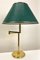 Lámpara de mesa grande de latón con brazo articulado, Alemania, años 70, Imagen 14