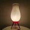 Lampe de Bureau Tripode Atomic Space Age en Forme de Tulipe en Acrylique Rouge par Hercules, 1960s 8