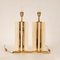 Vintage Marble Table Lamps in Travertine by Alberto Giacometti, 1970s, Set of 2 3