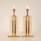 Vintage Marble Table Lamps in Travertine by Alberto Giacometti, 1970s, Set of 2 2