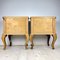 Vintage Holz Nachttische, Italien, 1960er, 2er Set 12