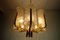 Mid-Century Hanging Lamp in Brass and Glass, 1970s 10