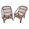 Rattan Armchairs, 1950s, Set of 5 8