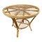 Rattan Sessel & Tisch, 1960er, 3er Set 14