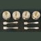 Louis XVI Silber Besteckschrank im Stil mit Gekreuzten Bändern Netzmuster, Königreich Belgien, 1920er 12