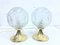 Tulip Table Lamps in Brass and Glass, 1960s, Set of 2, Image 1