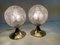 Tulip Table Lamps in Brass and Glass, 1960s, Set of 2 5