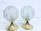 Tulip Table Lamps in Brass and Glass, 1960s, Set of 2 6