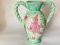 Large Pink and Green Painted Ceramic Vase from Vallauris, France, 1970 10