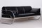 Schwarzes Bauhaus Ledersofa mit Gestell aus Chromgestell von Robert Slezák, 1930er 4